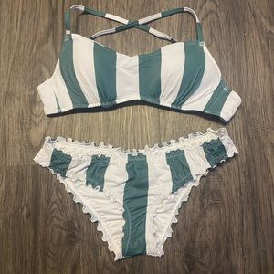 TARGET STRIPED BIKINI SET